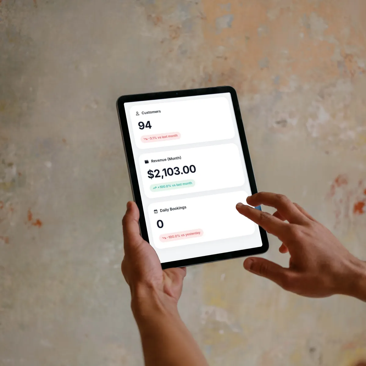 لوحة تحكم لإدارة حجوزات الزبناء لموقع حلاقة