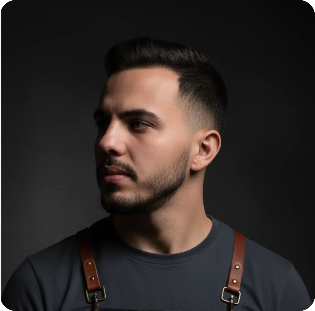 محمد ماجد صاحب محل حلاقة في شيكاغو